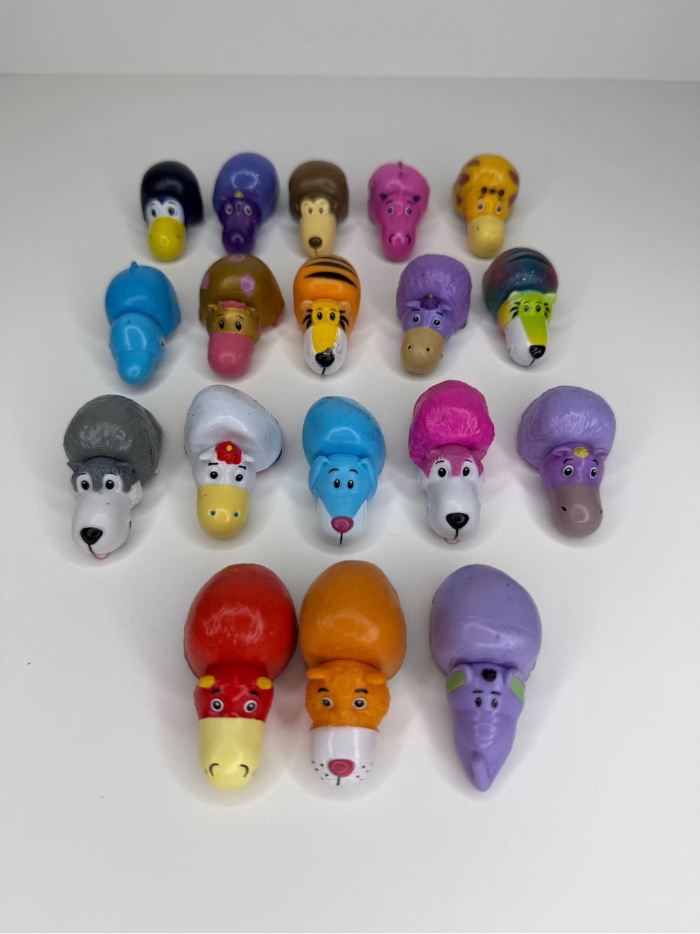 FLIPAZOO Mini Animal Figures 2" FLIP A ZOO Reversible 2 in 1 Toys Lot of 18